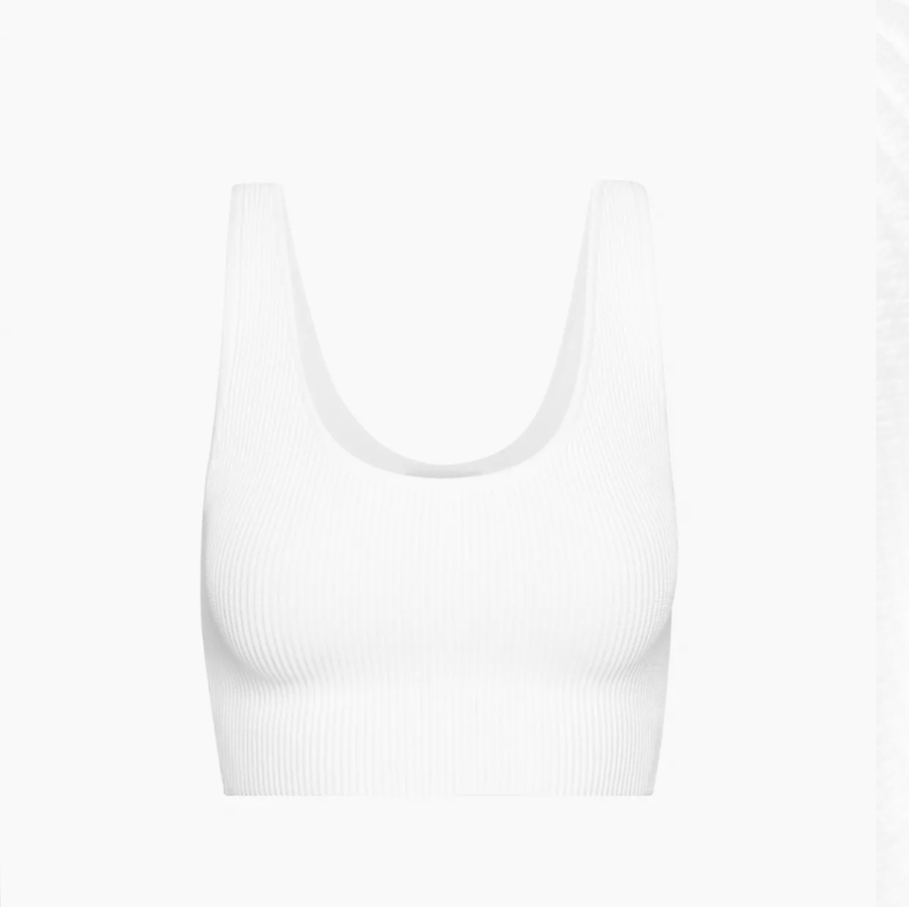 Aritzia Sculpt Knit Scoopneck Cropped Tank